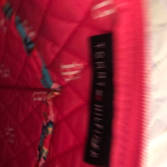 Tommy Hilfiger red print shoulder bag purse - Picture 7 of 7